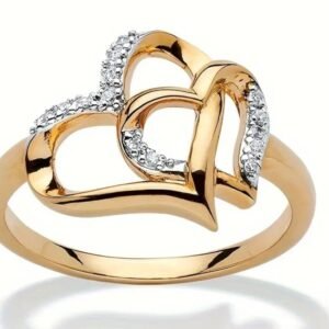 Bague de fiançailles plaqué or