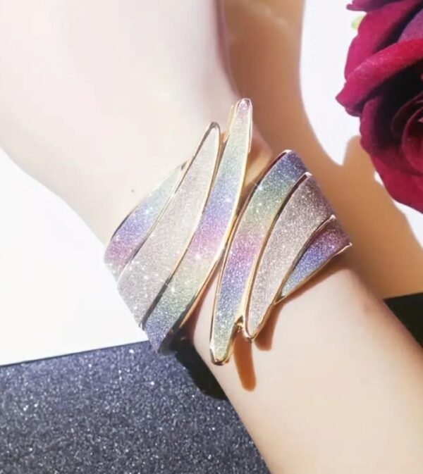 bracelet manchette plaqué or