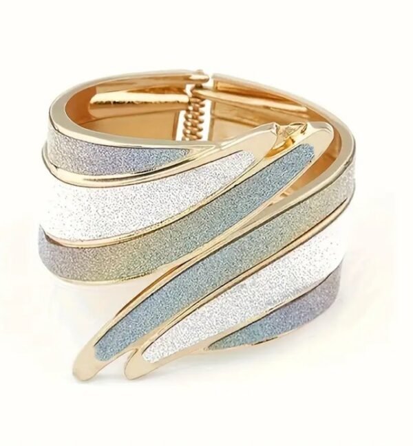 bracelet manchette plaqué or