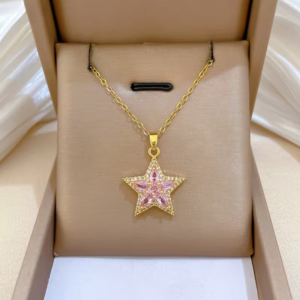 Chaine pendentif plaqué or 18 k