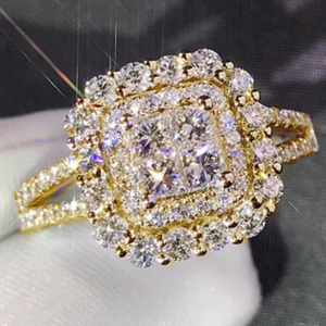 Bague plaqué or 18 k