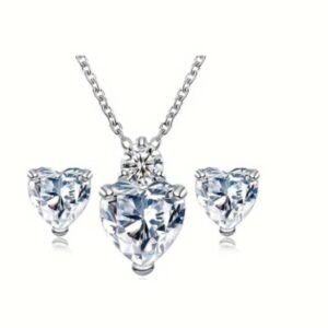 Ensemble plaqué or blanc