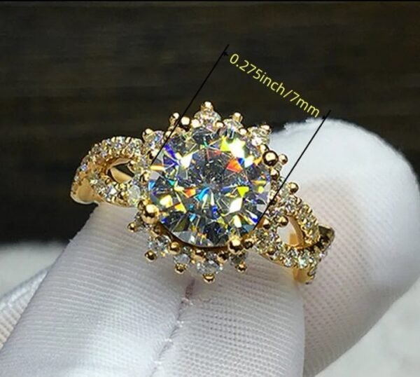 Bague plaqué or 14k