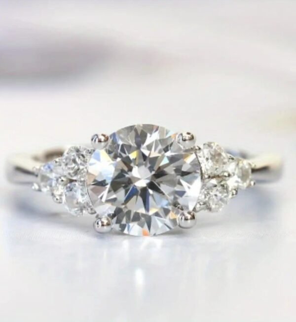 Bague plaqué or blanc