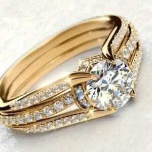 Bague plaqué or 18 k