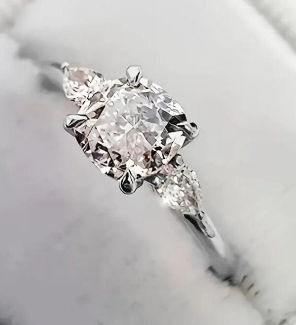 Bague plaqué or blanc