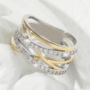 Bague plaqué OR 18 k