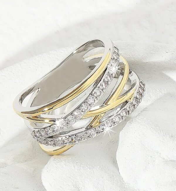 Bague plaqué OR 18 k