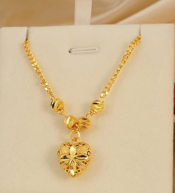 Collier pendentif plaqué OR 24 k