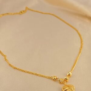 Collier pendentif plaqué OR 24 k