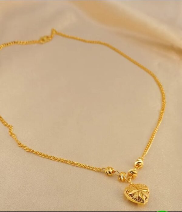 Collier pendentif plaqué OR 24 k