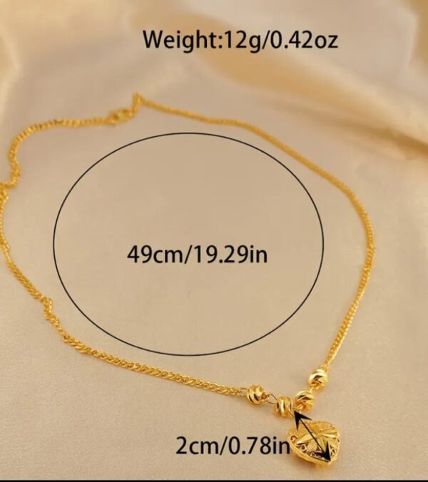 Collier pendentif plaqué OR 24 k