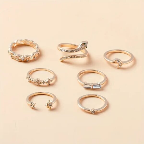 Ensemble de 7 bagues